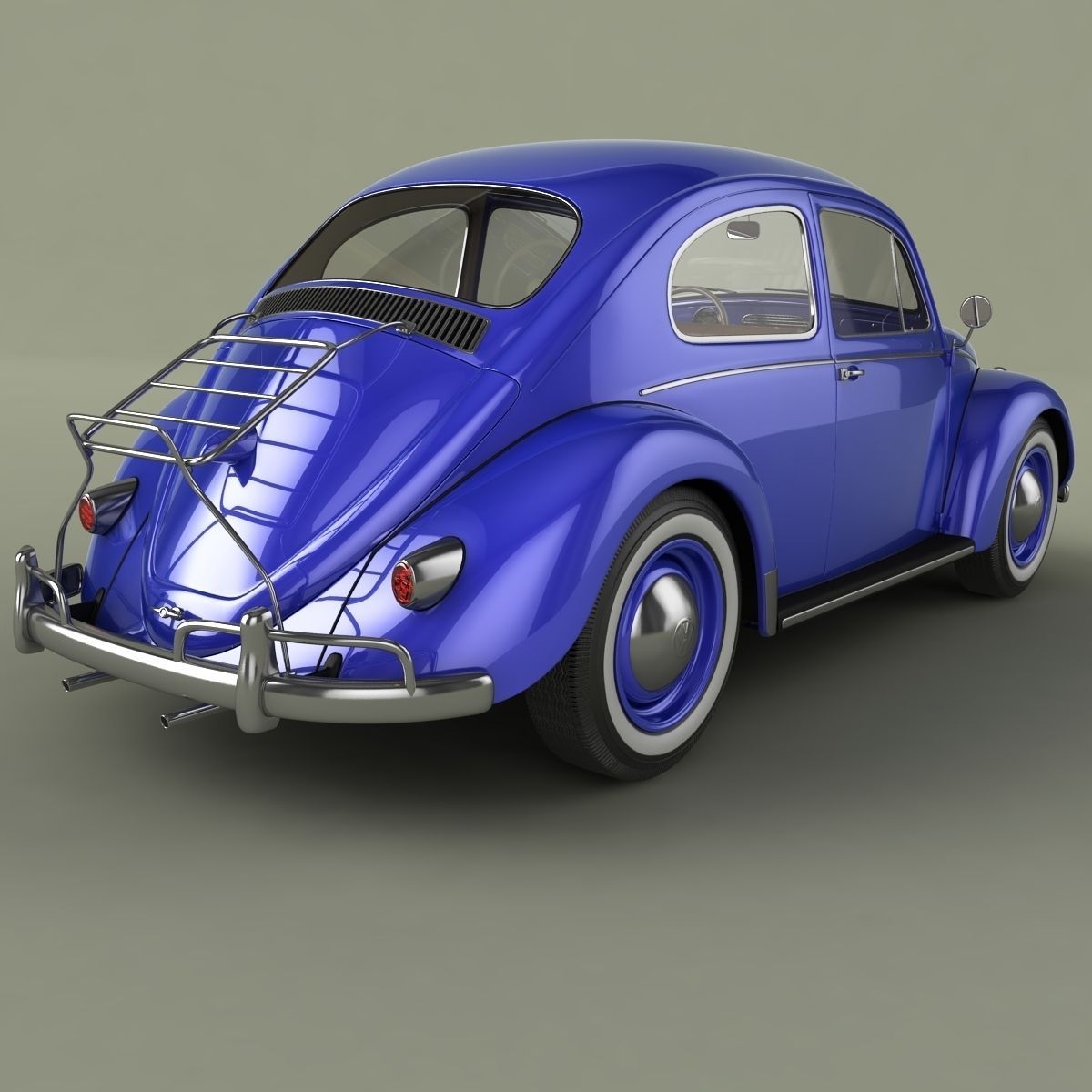 Volkswagen Beetle 1958 3D model_2