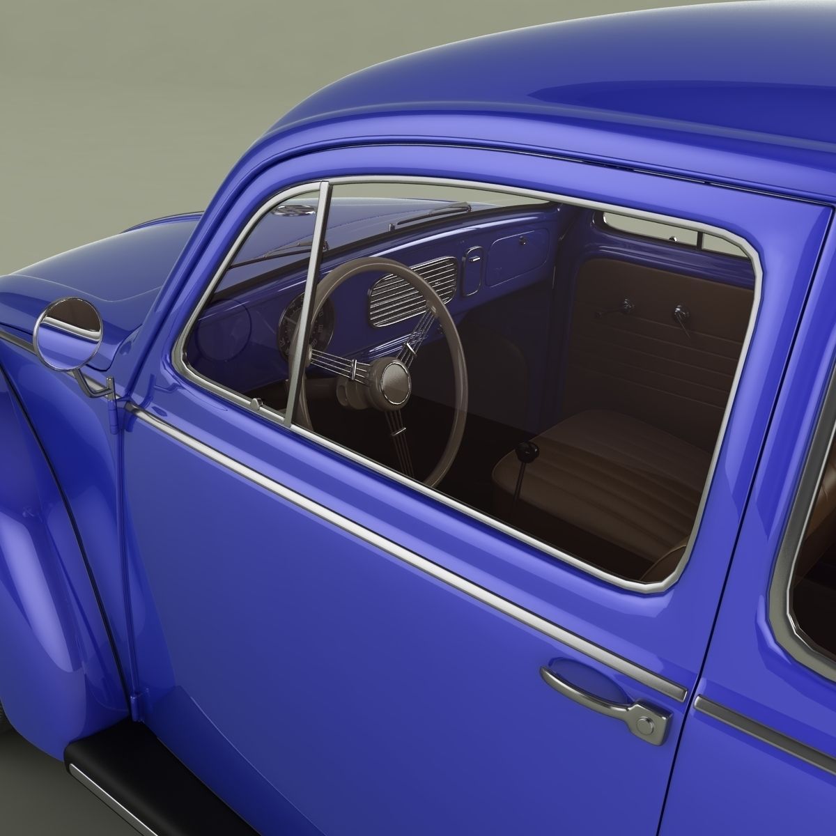 Volkswagen Beetle 1958 3D model_8