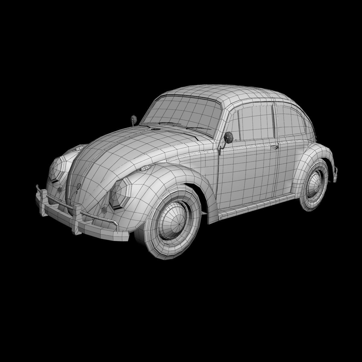Volkswagen Beetle 1958 3D model_13