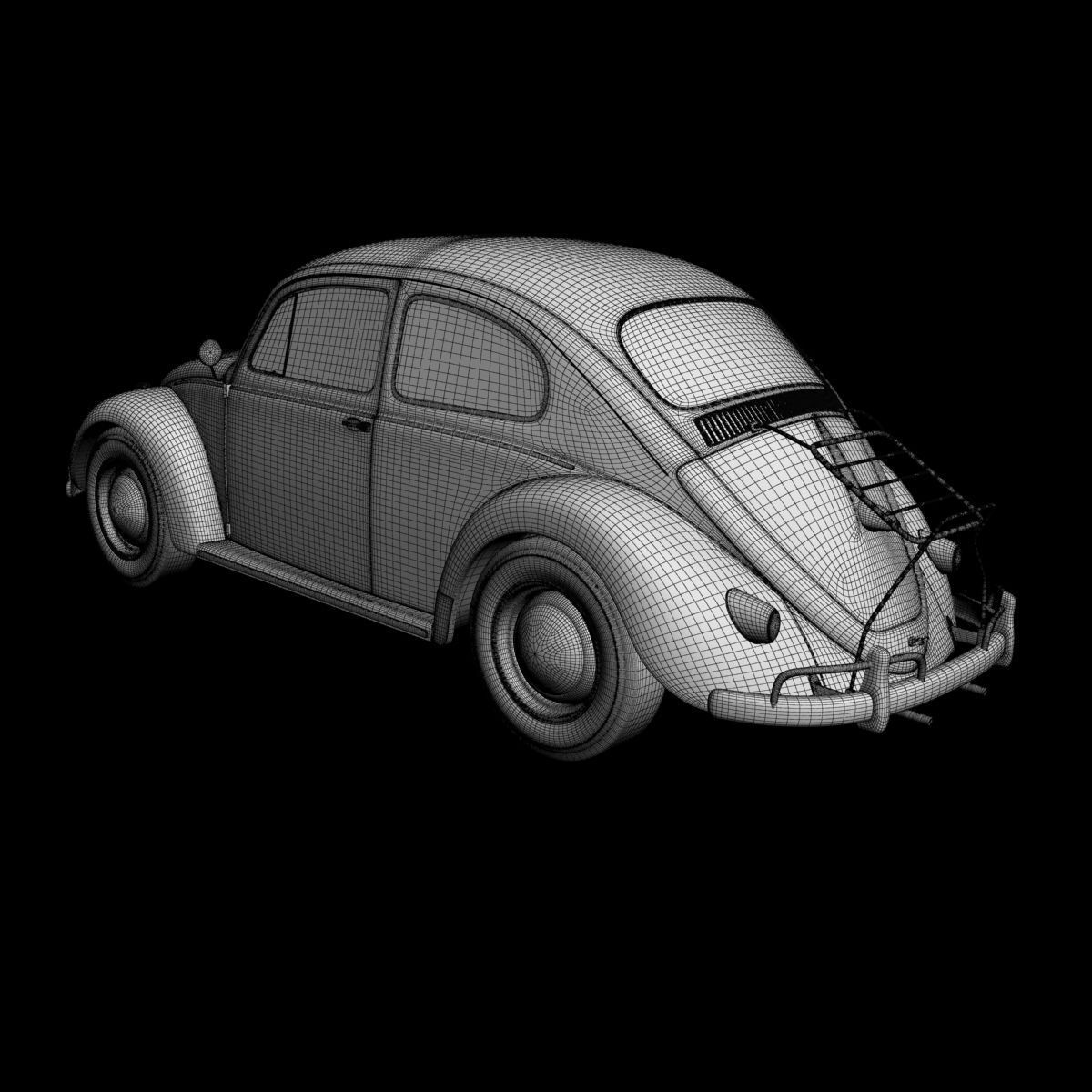 Volkswagen Beetle 1958 3D model_16