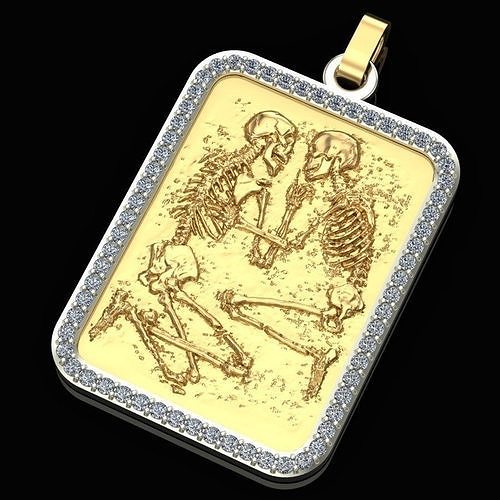 Pendant Eternal love 3D print model