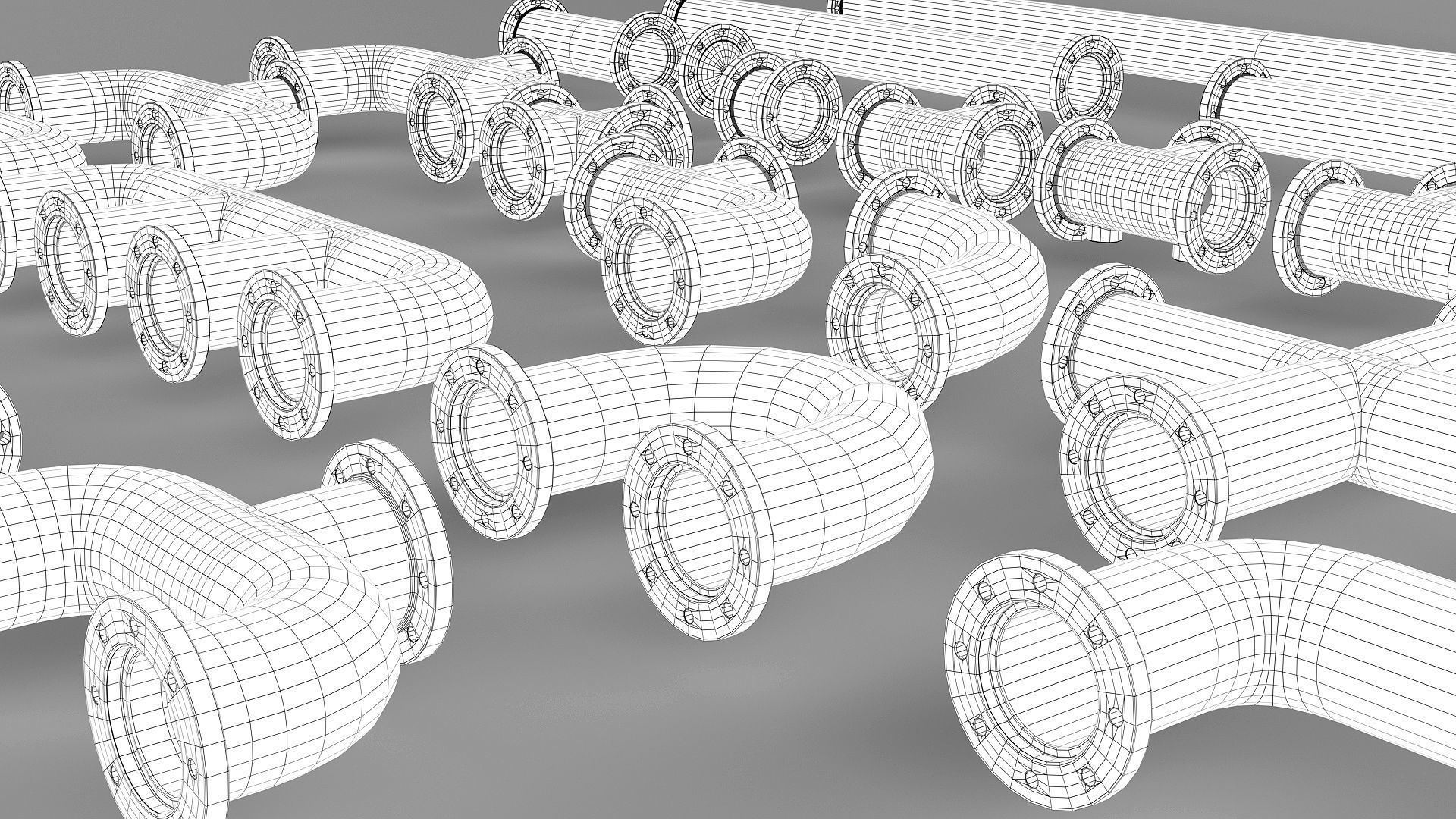 Pipe Assembly Pack 3D model_10
