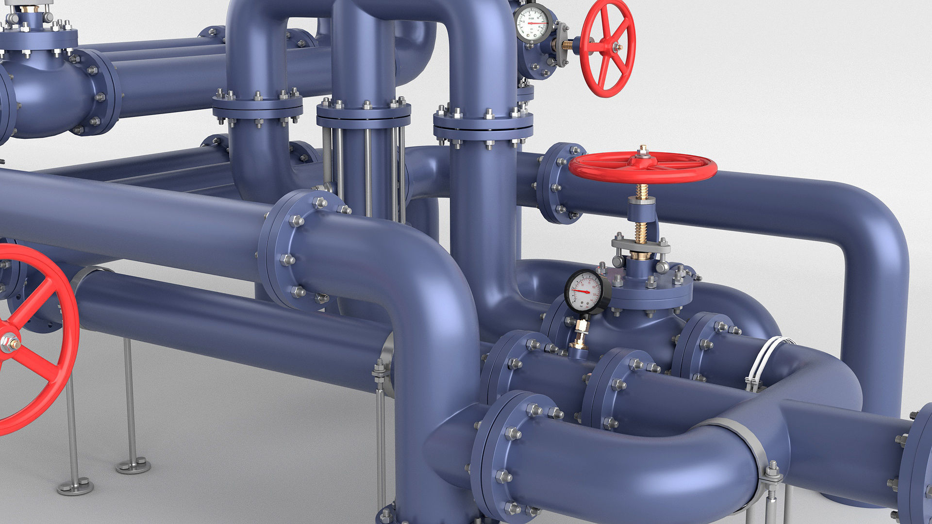 Pipe Assembly Pack 3D model_3