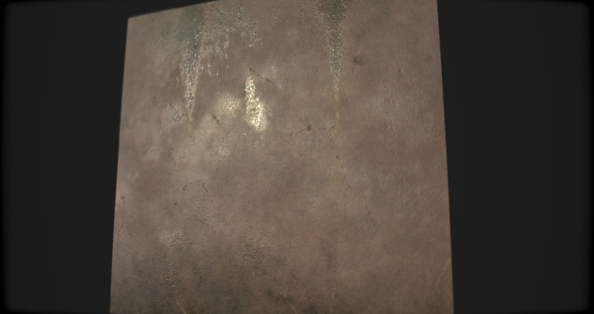 Concrete Wall Texture -Damp with leaks- Free 3D model