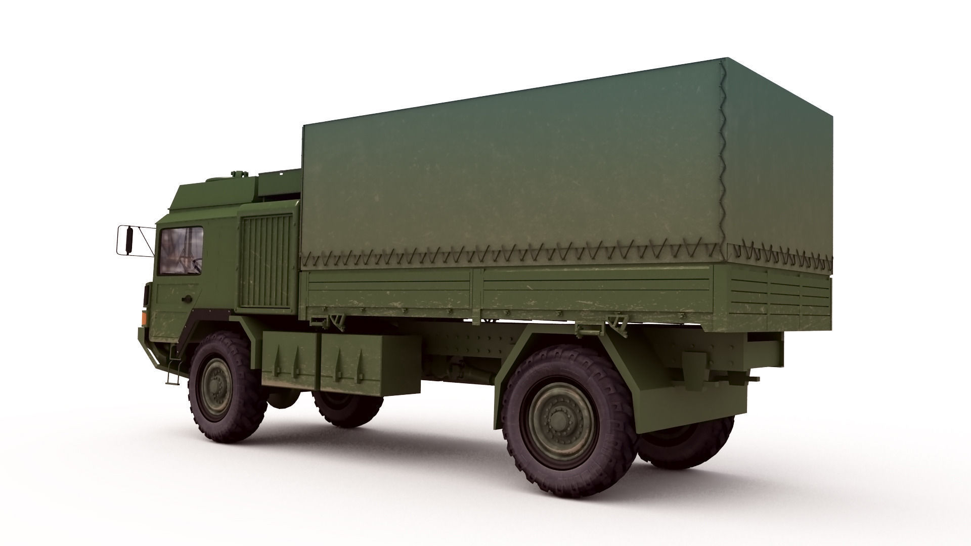 Man Military Truck 3D model_1
