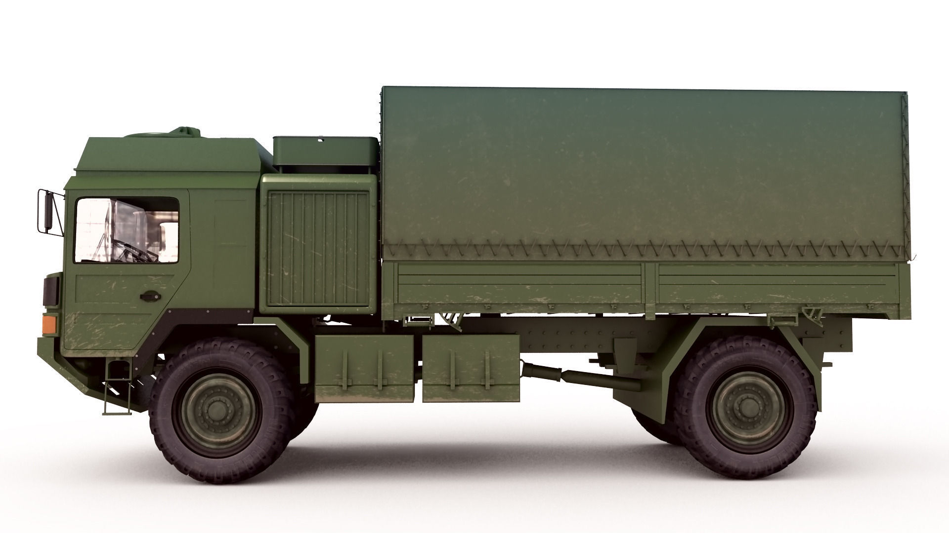 Man Military Truck 3D model_3