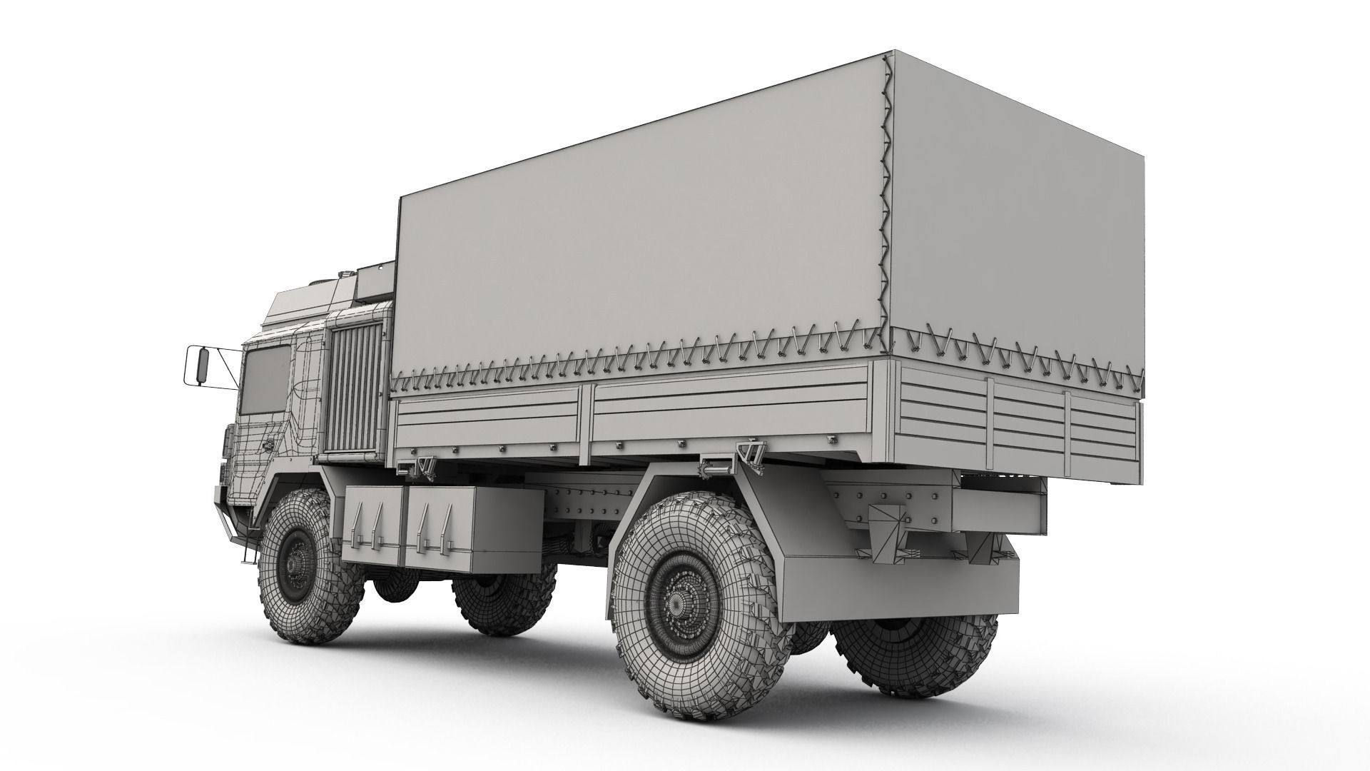 Man Military Truck 3D model_6