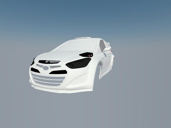 Hyunday i20 WRC 3D print model
