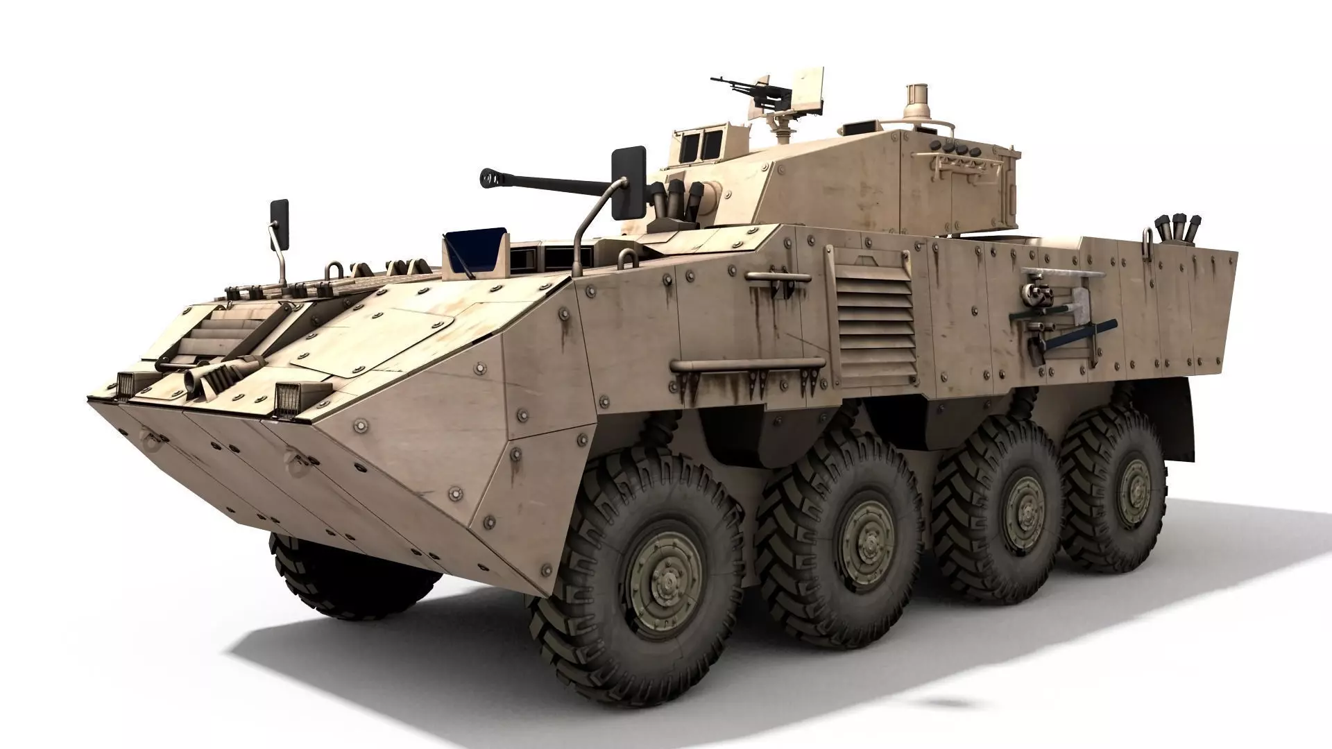 Pandur 2 armored vehicle 3D model_0