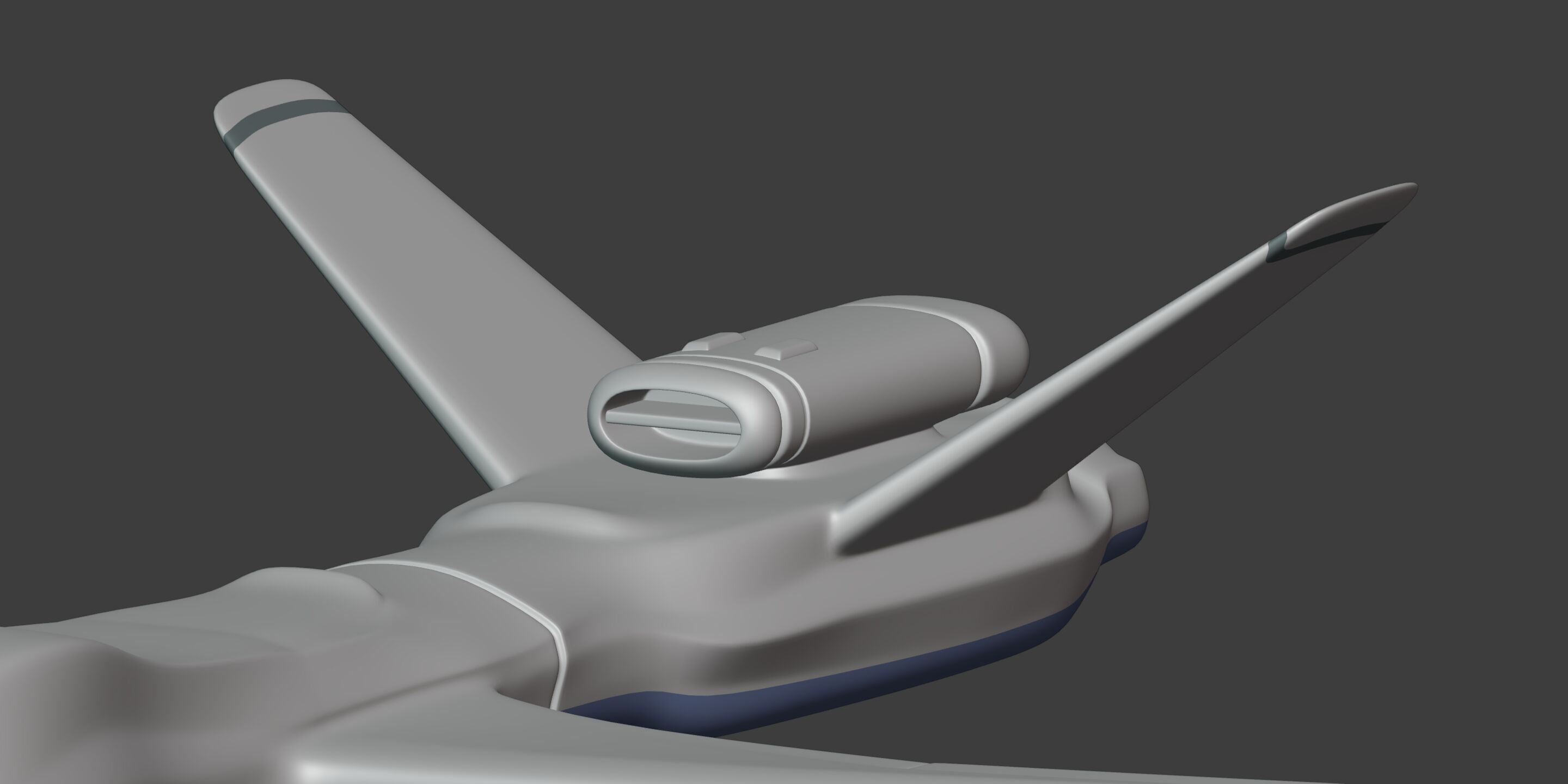Generic Drone - Military Combat UAV - UCAV Low-poly 3D model_13