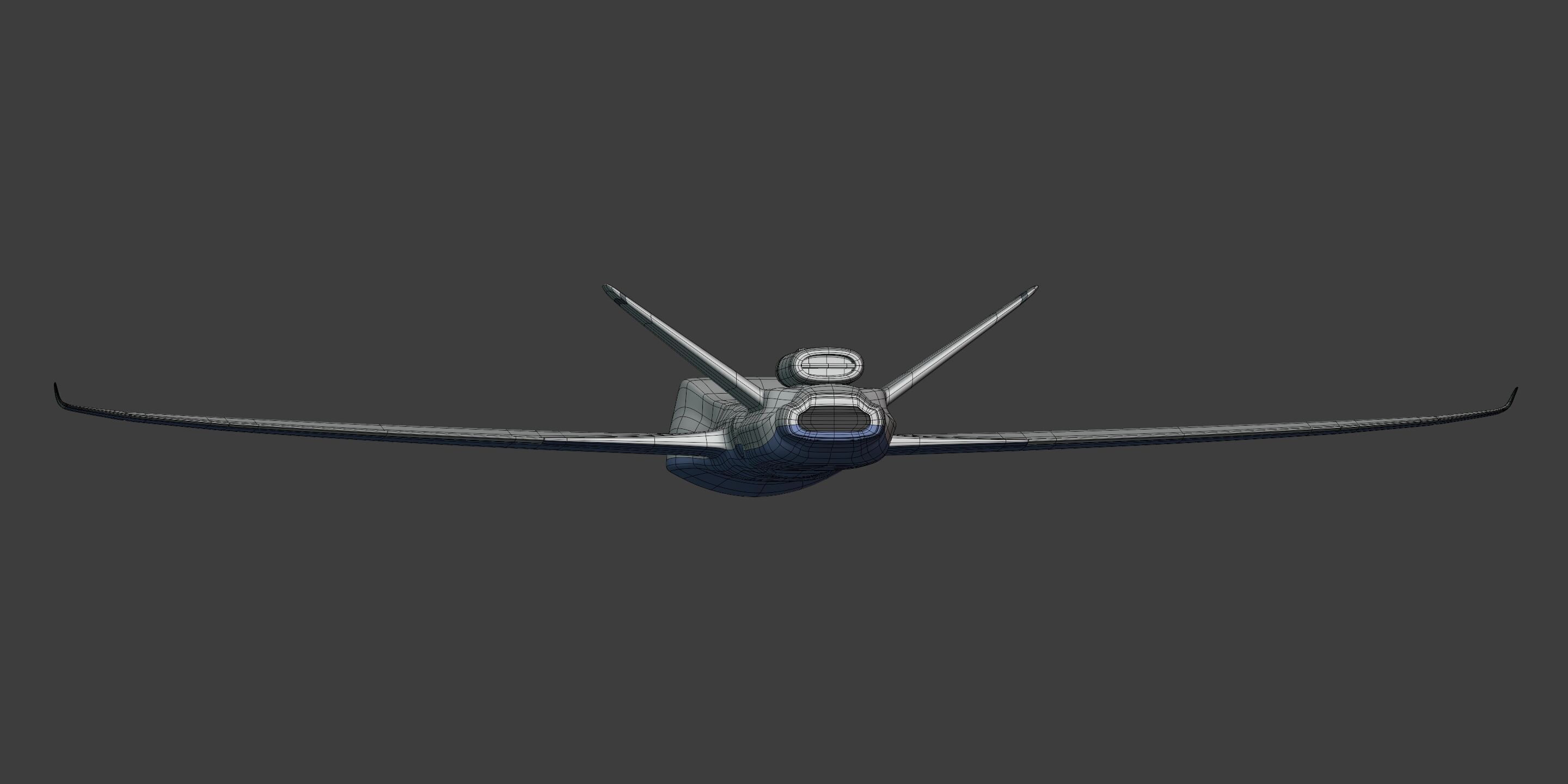 Generic Drone - Military Combat UAV - UCAV Low-poly 3D model_12