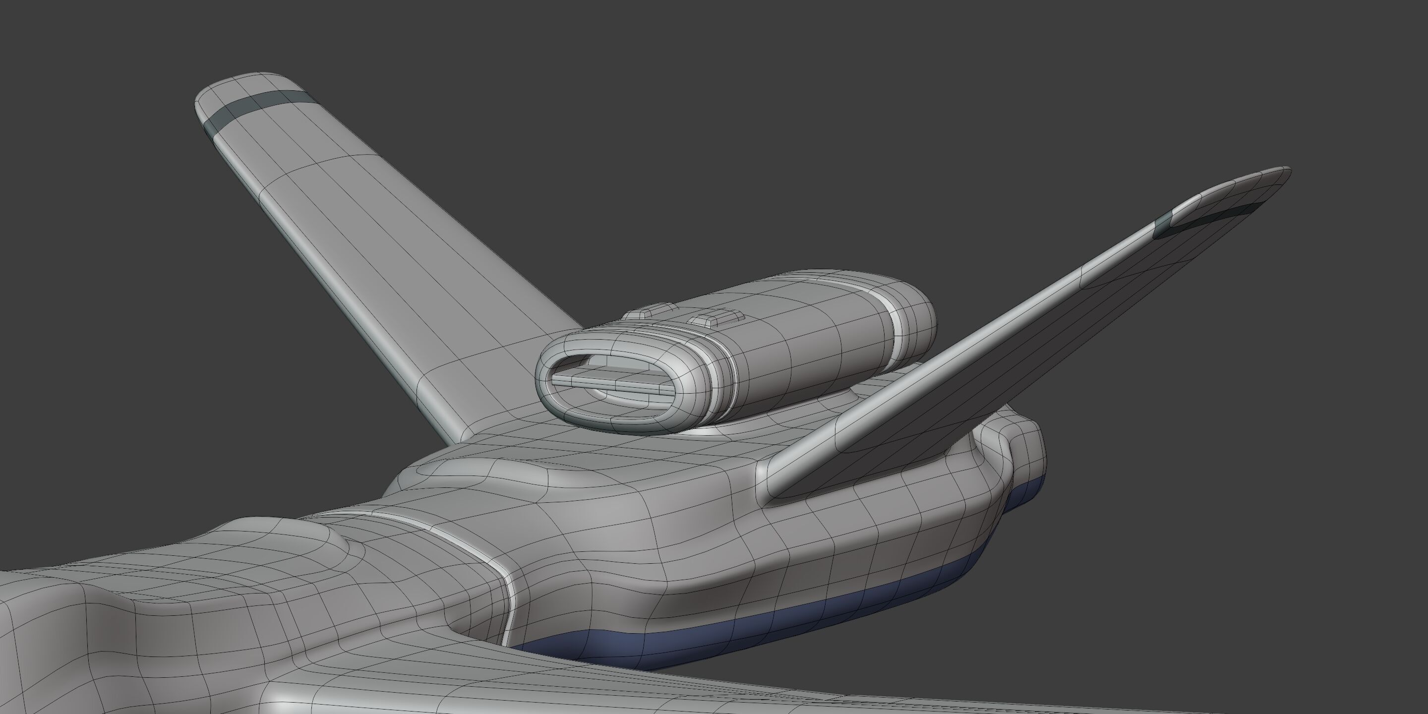 Generic Drone - Military Combat UAV - UCAV Low-poly 3D model_14