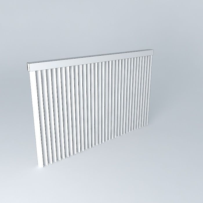 Persiana vertical Free 3D model_3