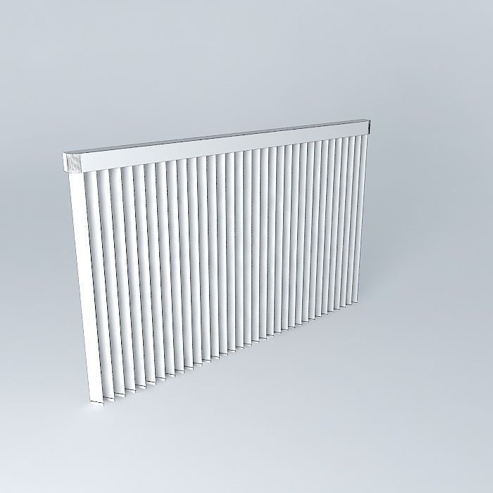 Persiana vertical Free 3D model_4
