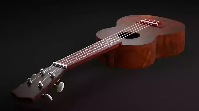 REALISTIC GUITAR 3D MODEL ukulele