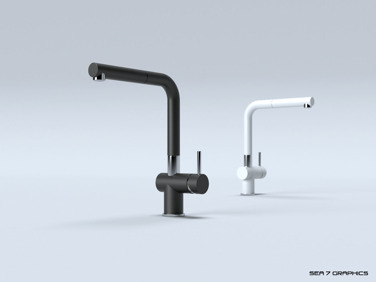 Kitchen Tap Franke Active Plus 3D model_2
