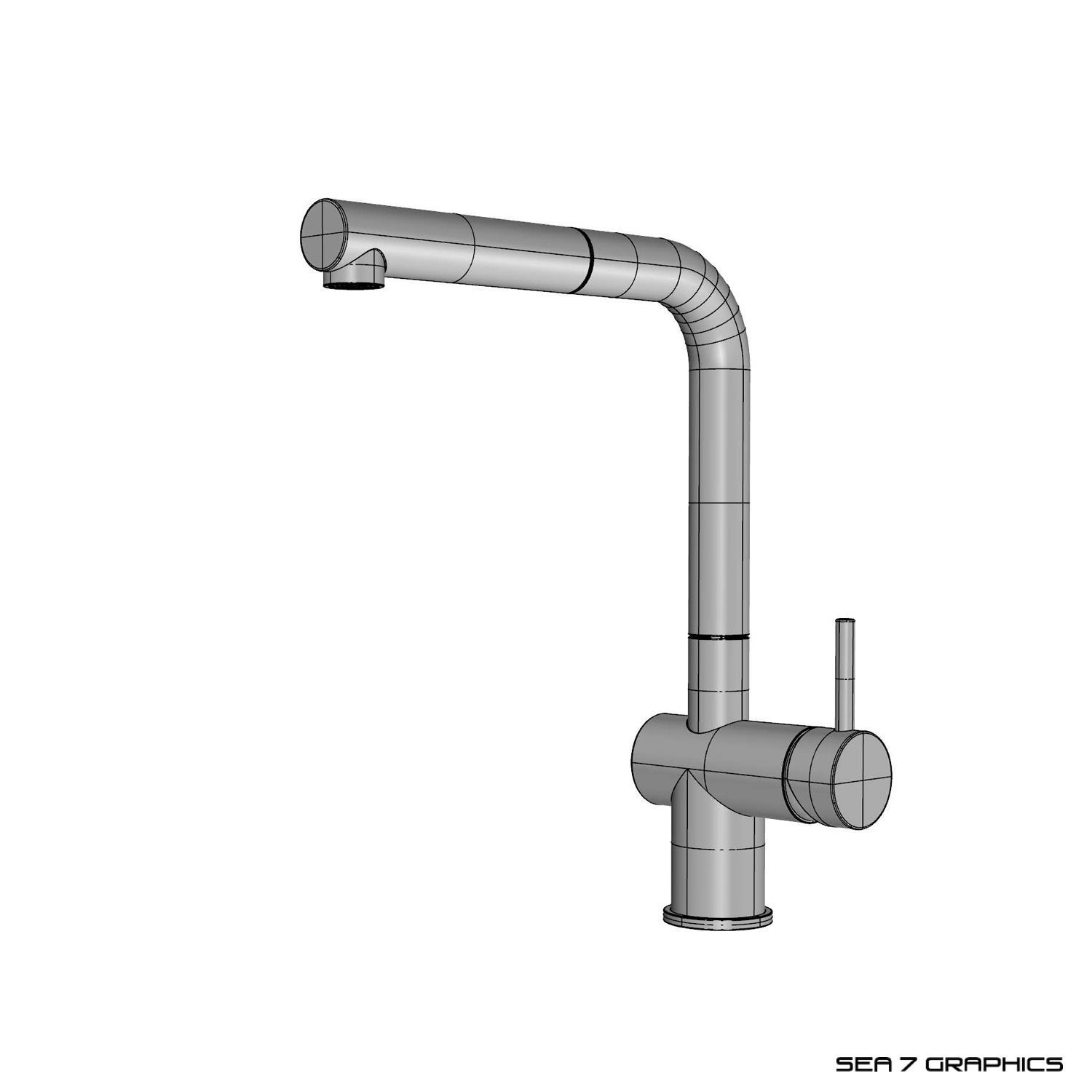 Kitchen Tap Franke Active Plus 3D model_6
