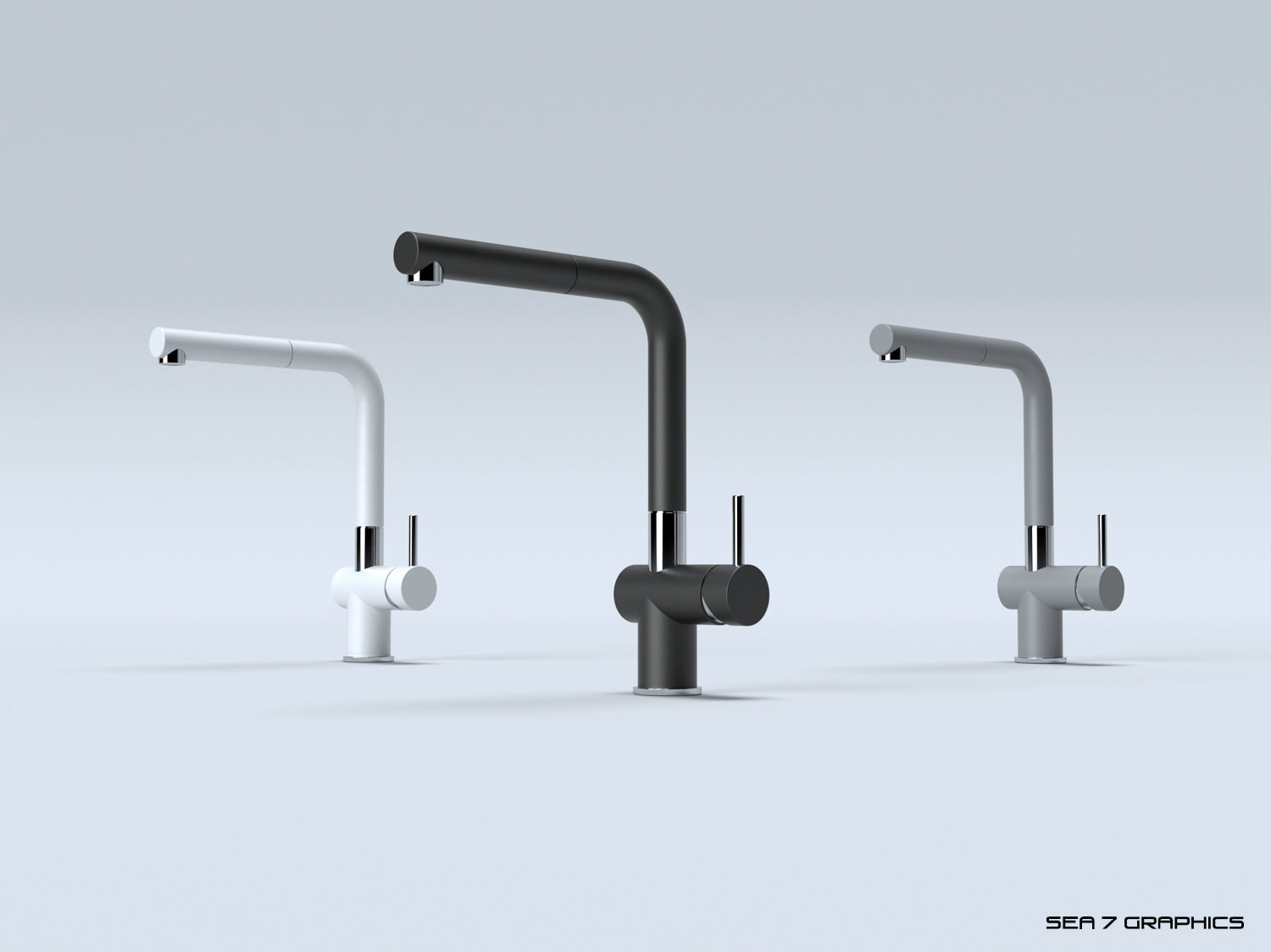 Kitchen Tap Franke Active Plus 3D model_1