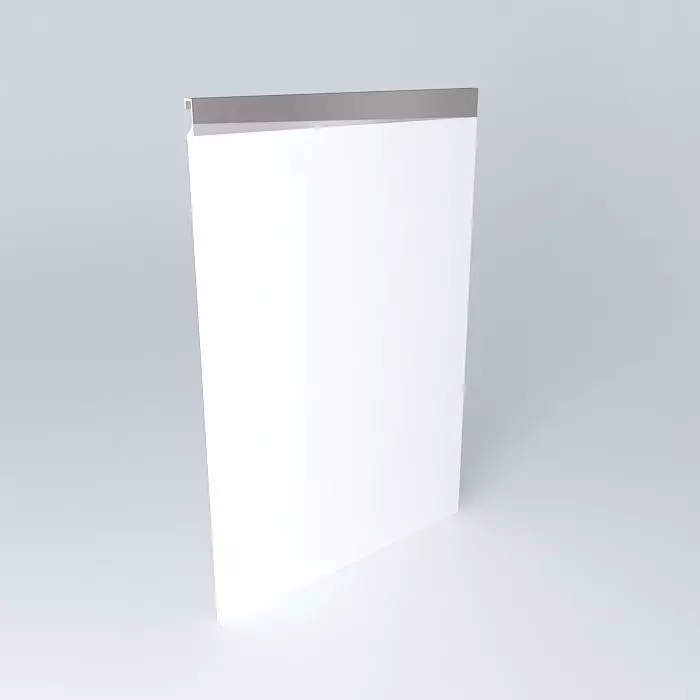 Door 15mm MDF with aluminum profile Free 3D model_0