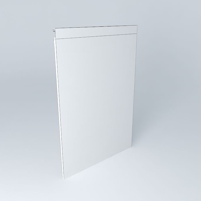 Door 15mm MDF with aluminum profile Free 3D model_3