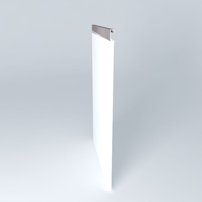 Door 15mm MDF with aluminum profile Free 3D model_2