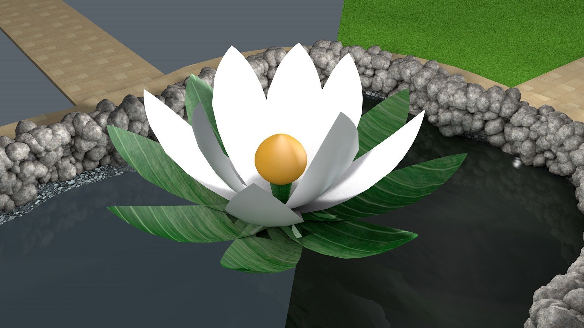 Bangabandu man wearing vest and pants Low-poly 3D model_1