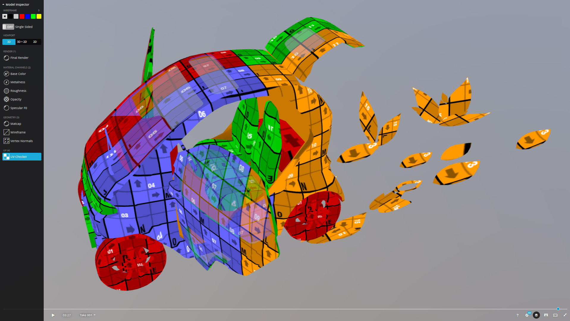 Eli zero emission electric car Low-poly 3D model_15