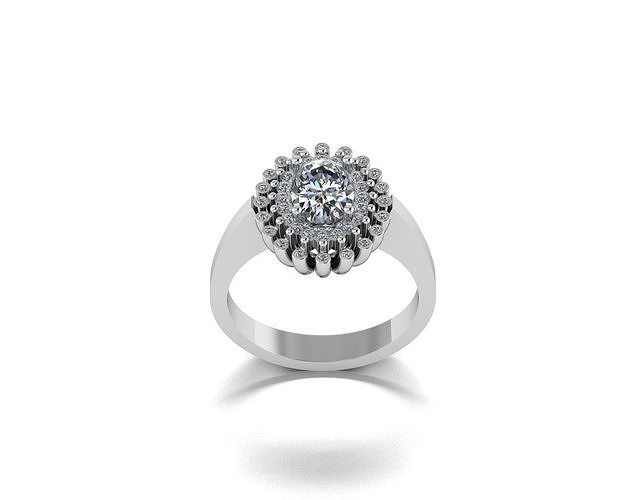 princess ring 3D print model