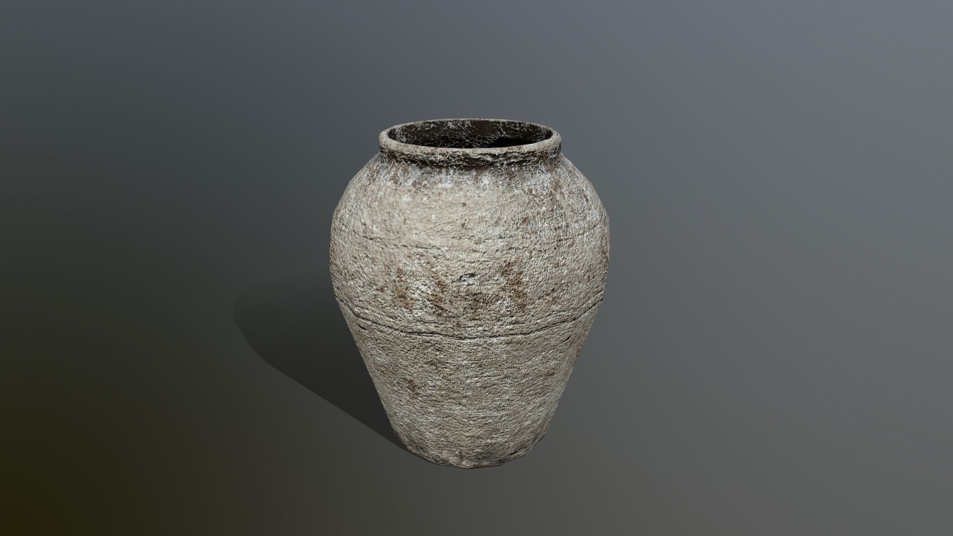 old vase set Low-poly 3D model_7