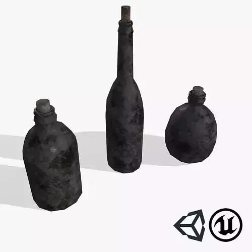 Wine bottles - Game ready