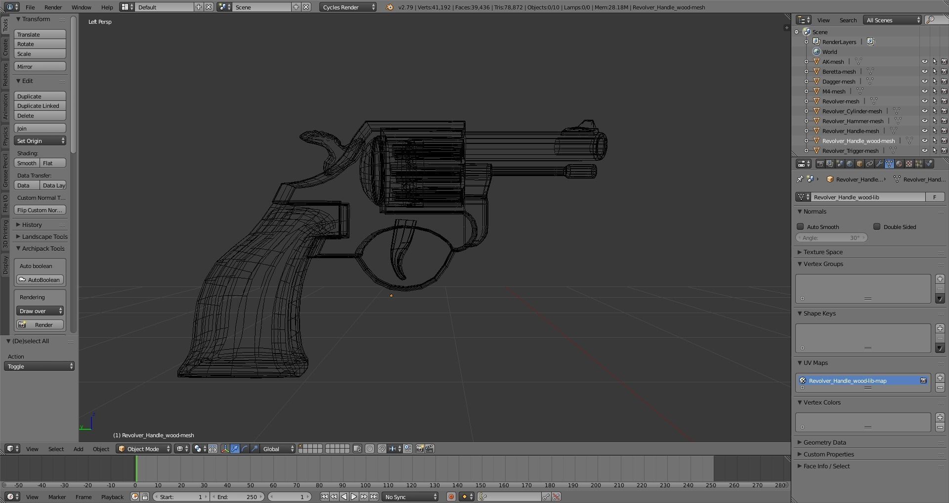 Military Weapons - Modern Weaponry - UVMapped Low-poly 3D model_13