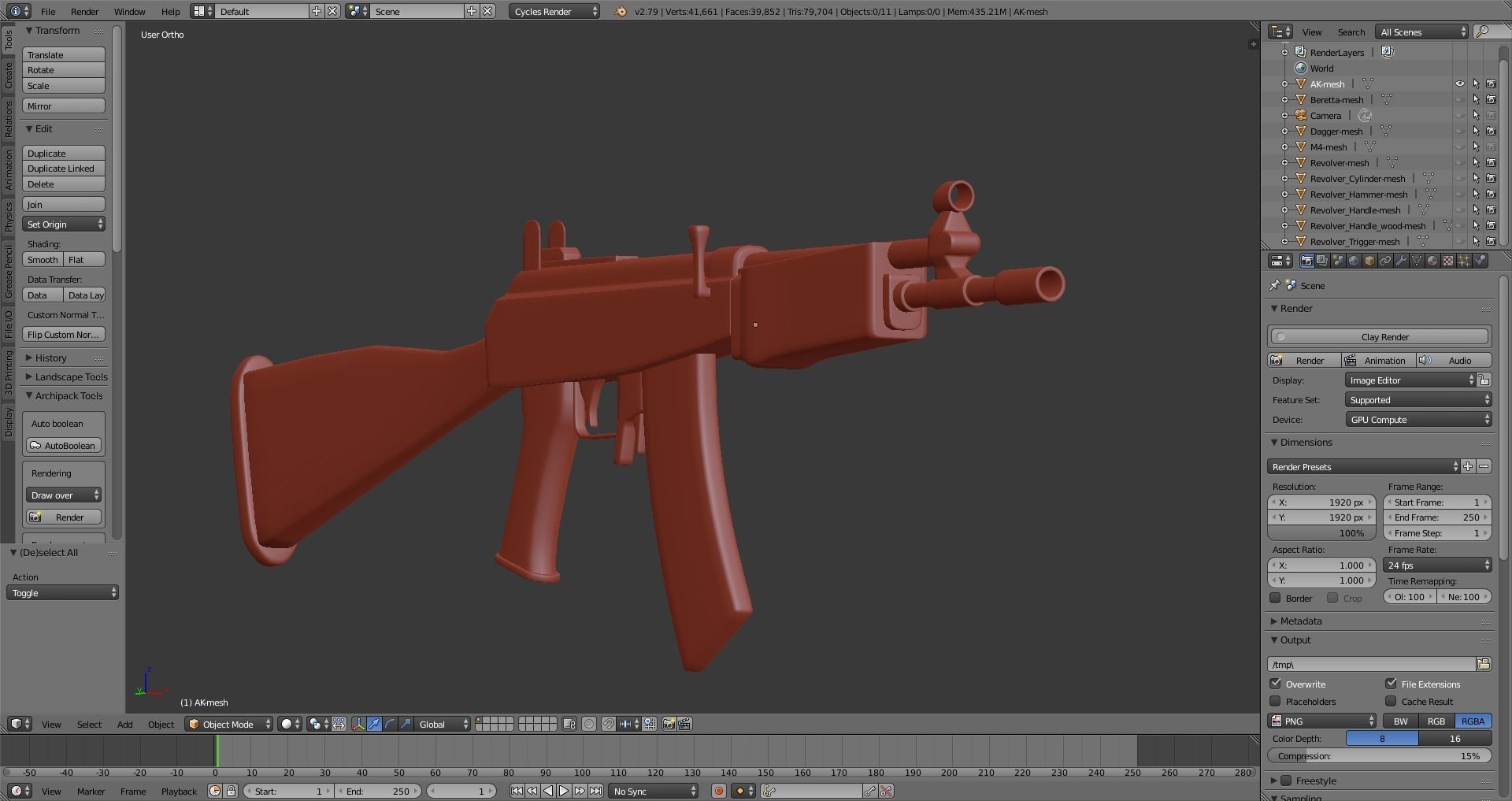 Military Weapons - Modern Weaponry - UVMapped Low-poly 3D model_11