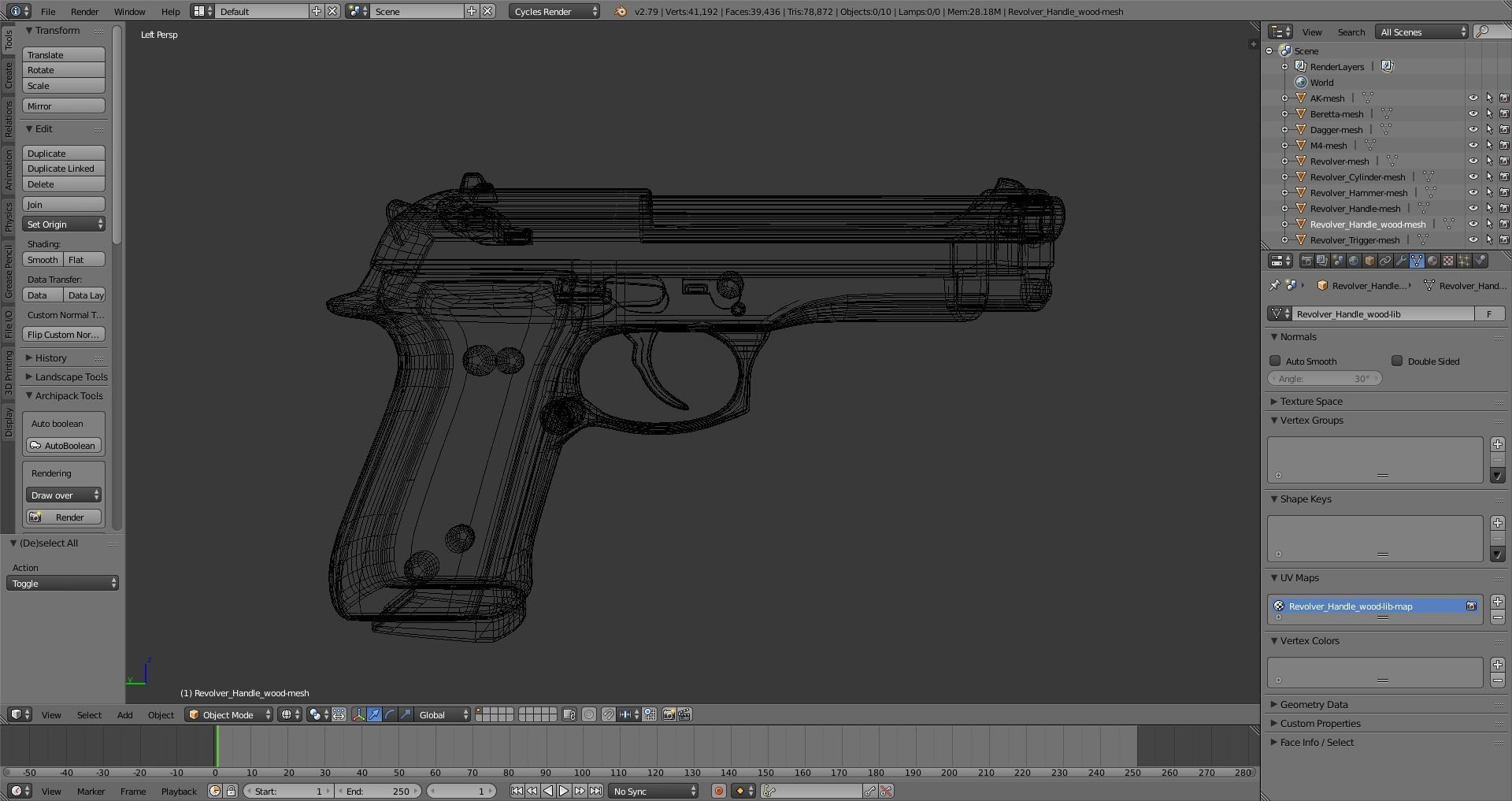 Military Weapons - Modern Weaponry - UVMapped Low-poly 3D model_14