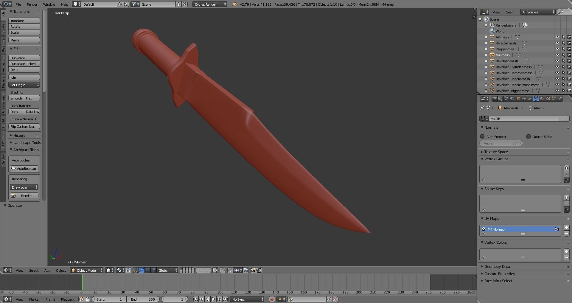 Military Weapons - Modern Weaponry - UVMapped Low-poly 3D model_9