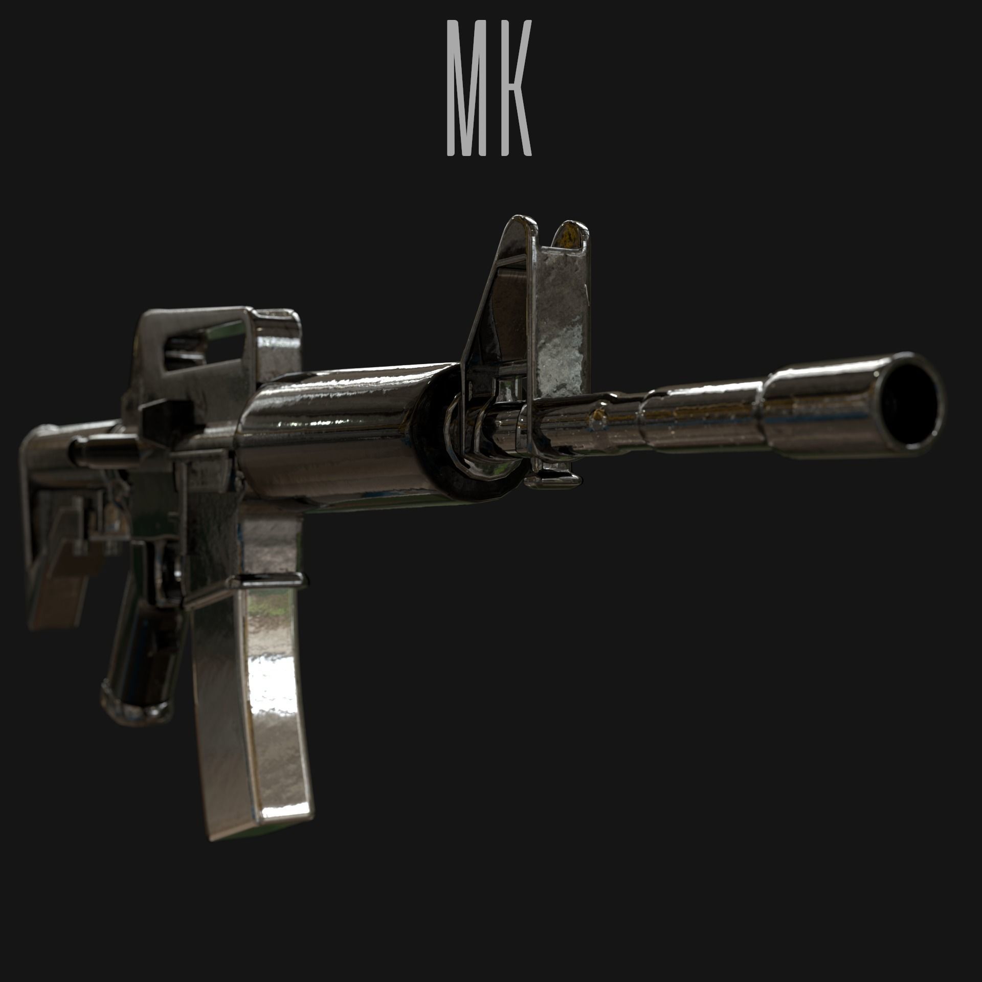 Military Weapons - Modern Weaponry - UVMapped Low-poly 3D model_4