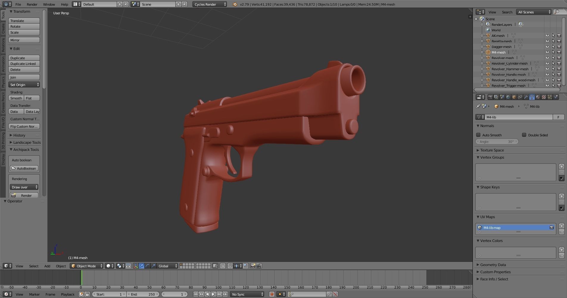Military Weapons - Modern Weaponry - UVMapped Low-poly 3D model_8