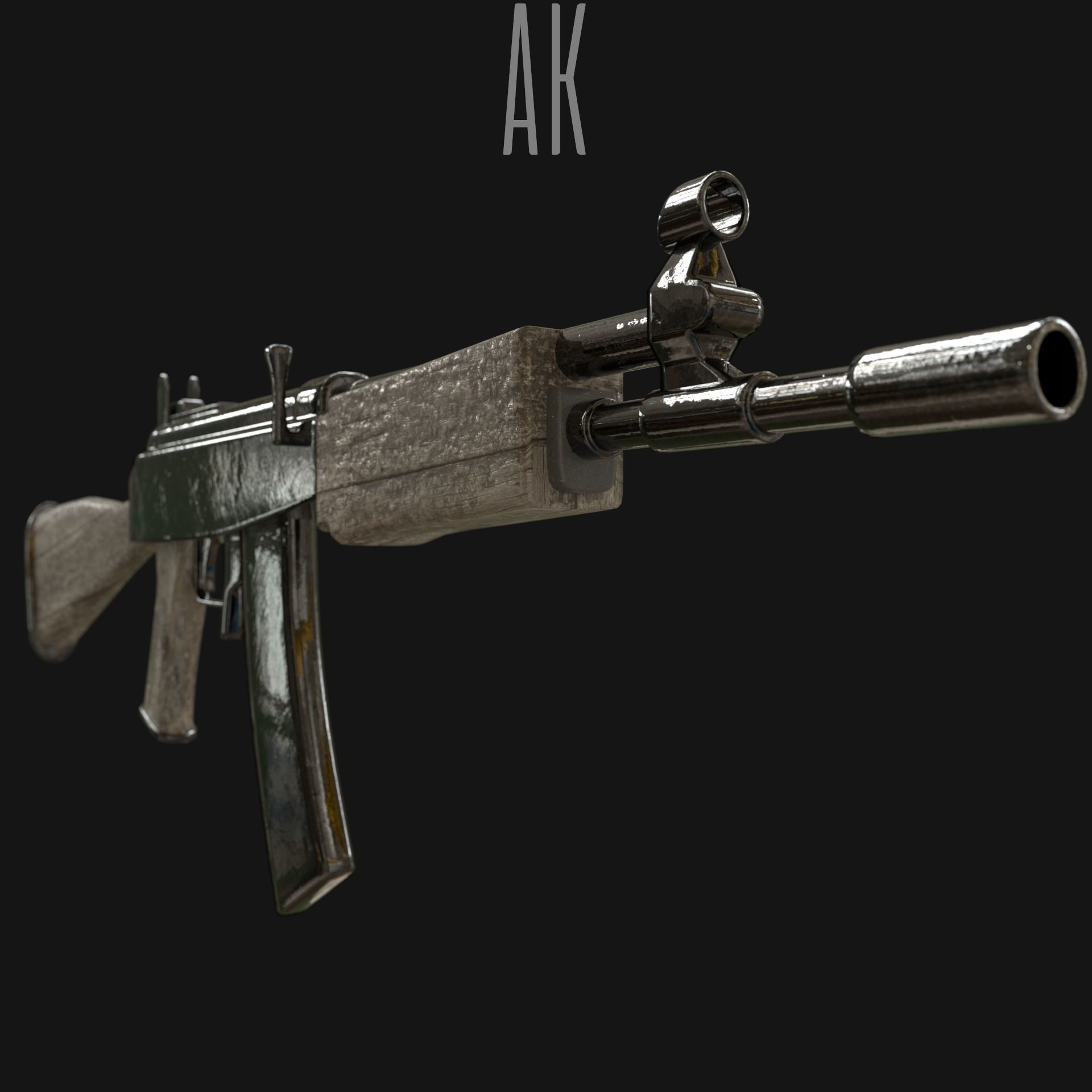 Military Weapons - Modern Weaponry - UVMapped Low-poly 3D model_5