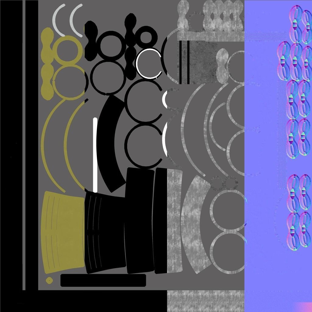 Audio Cable jack Stereo 3D model_5