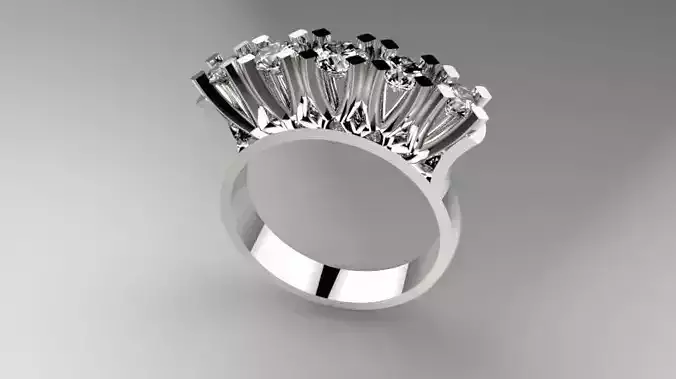 Ring diamond 3D print model