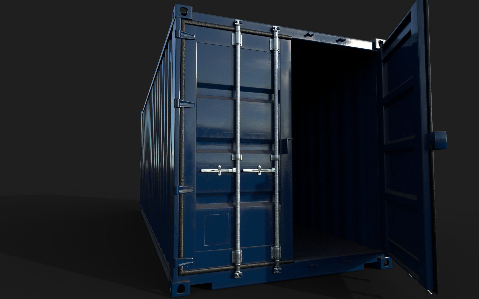 20ft Shipping Container 3D model_1