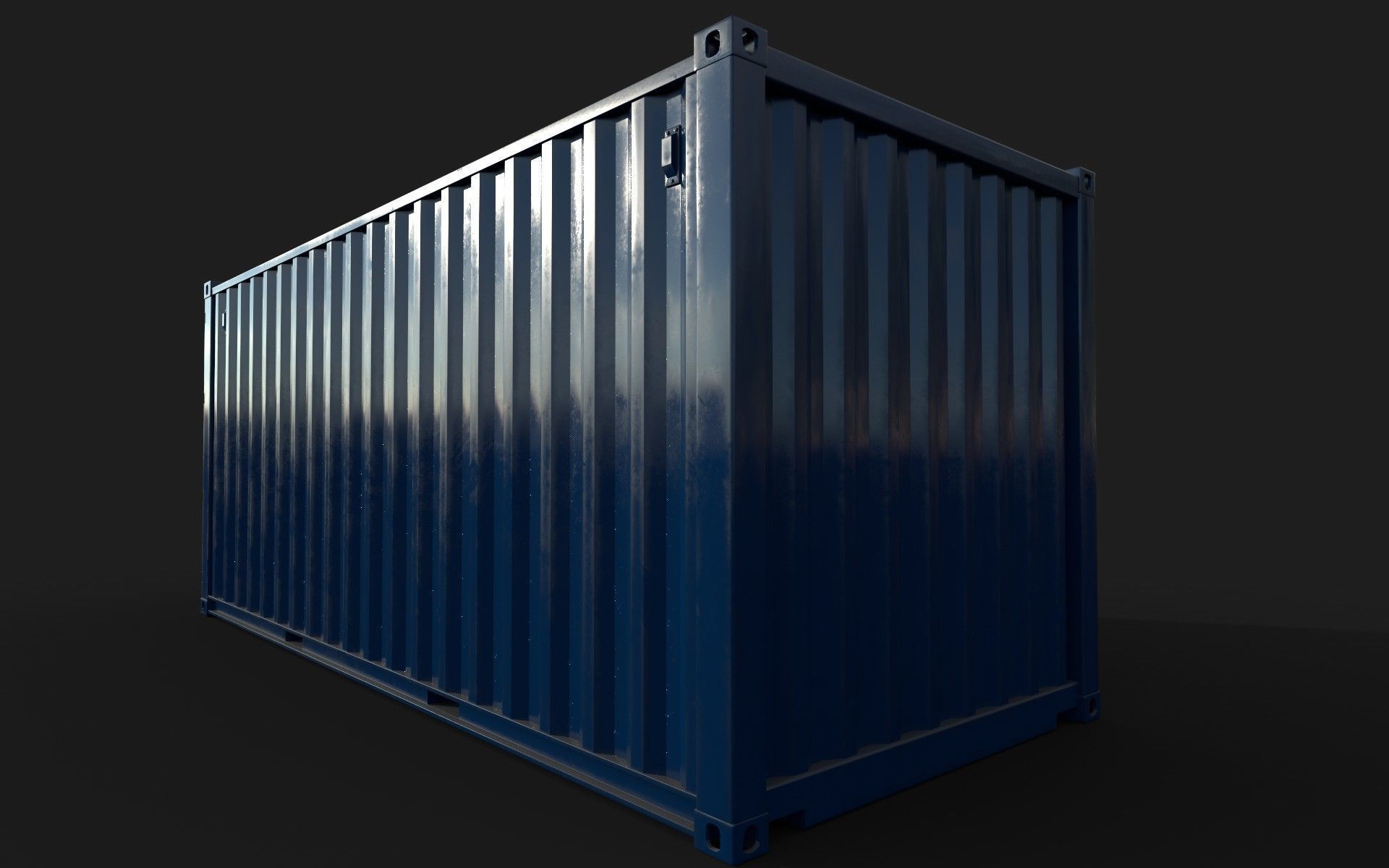 20ft Shipping Container 3D model_3
