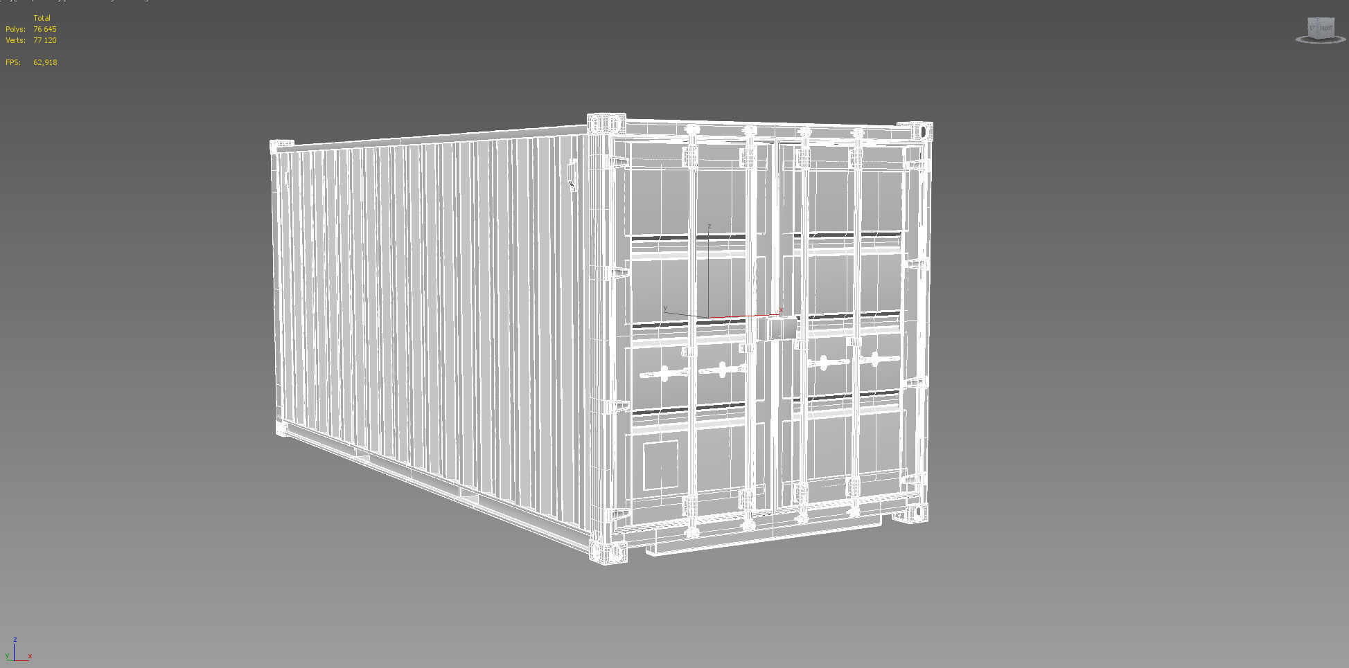 20ft Shipping Container 3D model_8