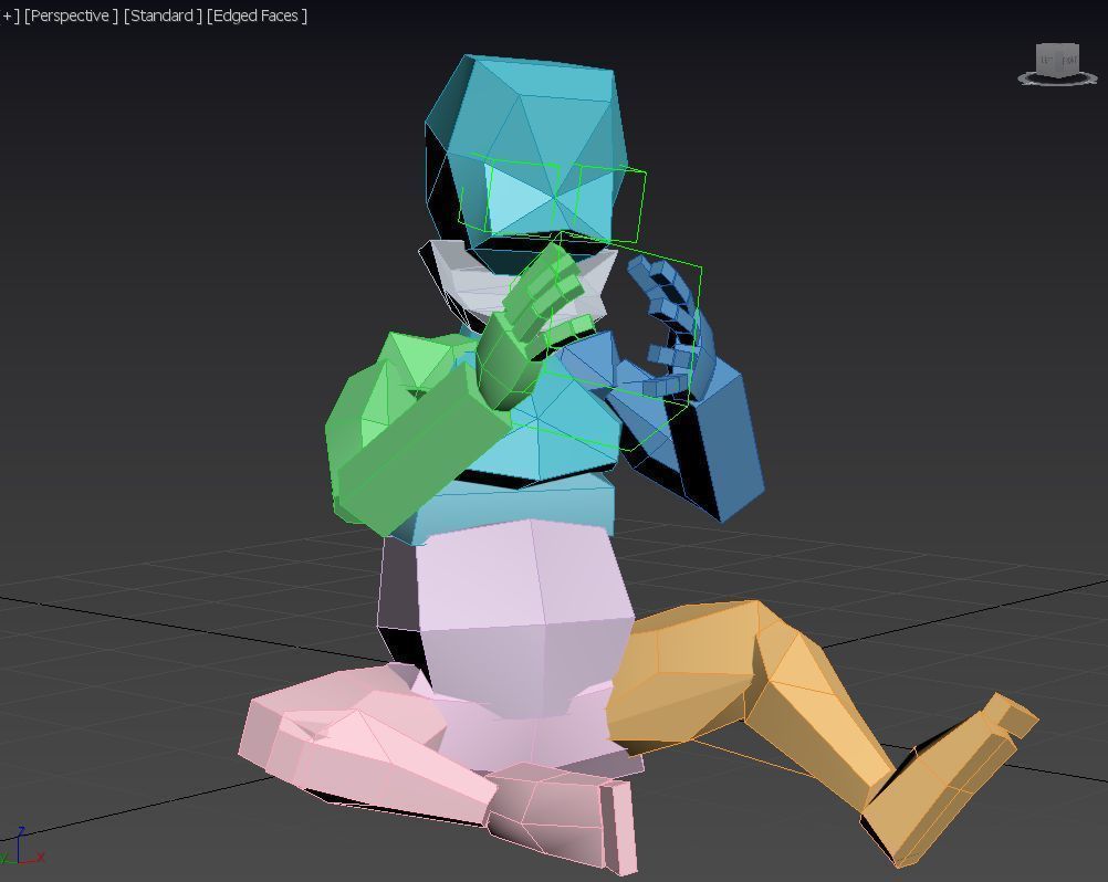 Game ready model of Baby Low-poly 3D model_6