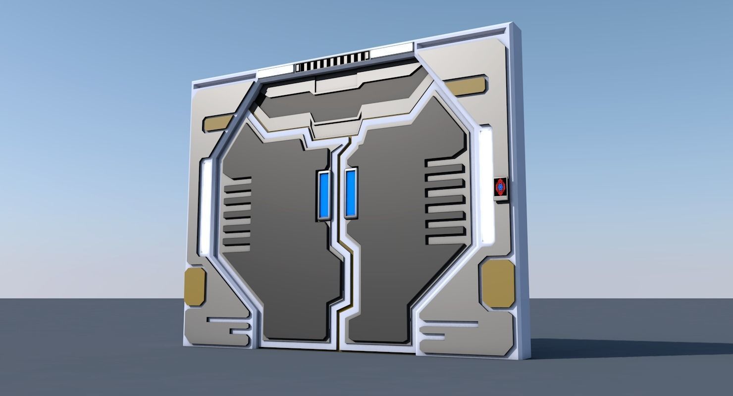 Sci Fi Corridor 3D model_5