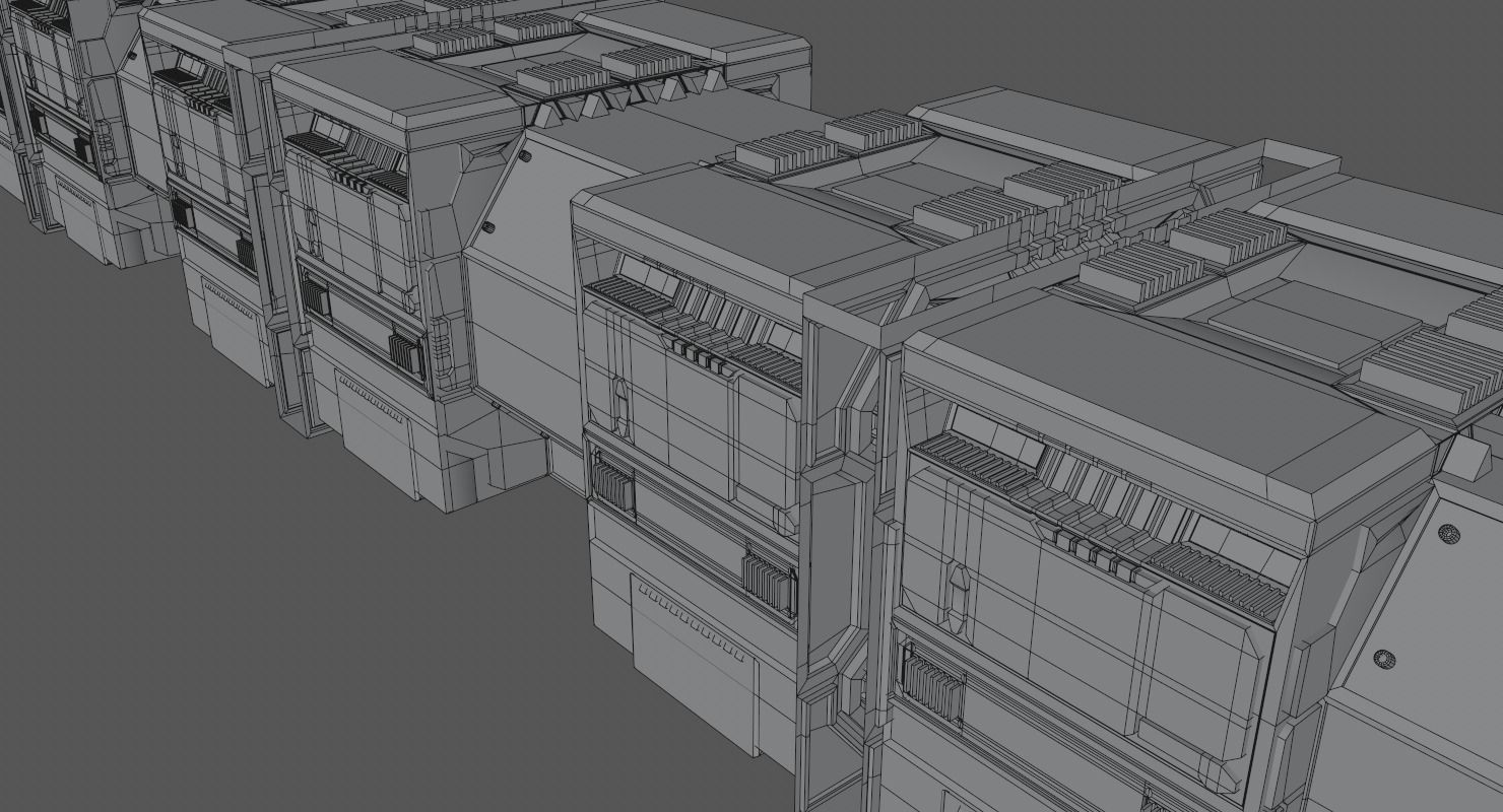 Sci Fi Corridor 3D model_18