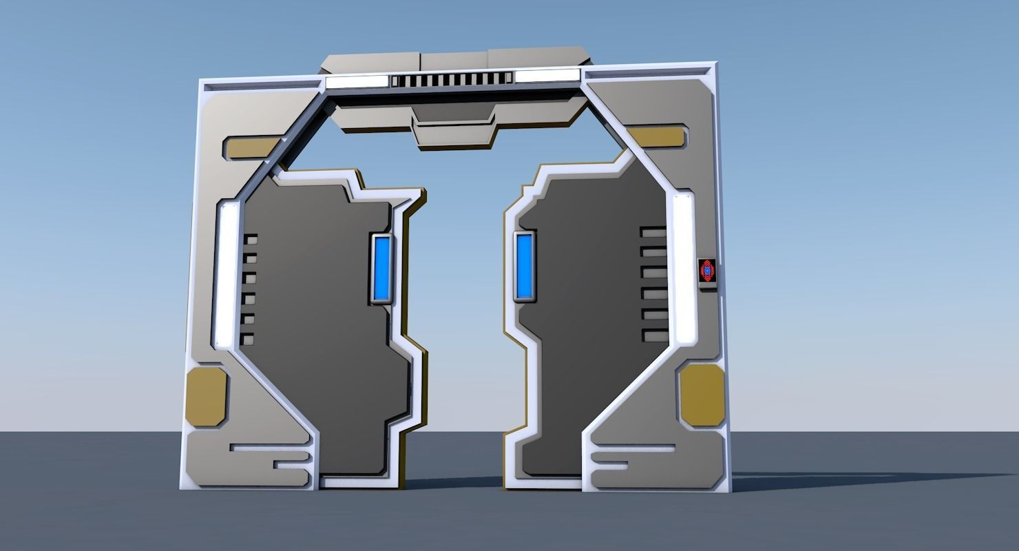 Sci Fi Corridor 3D model_9