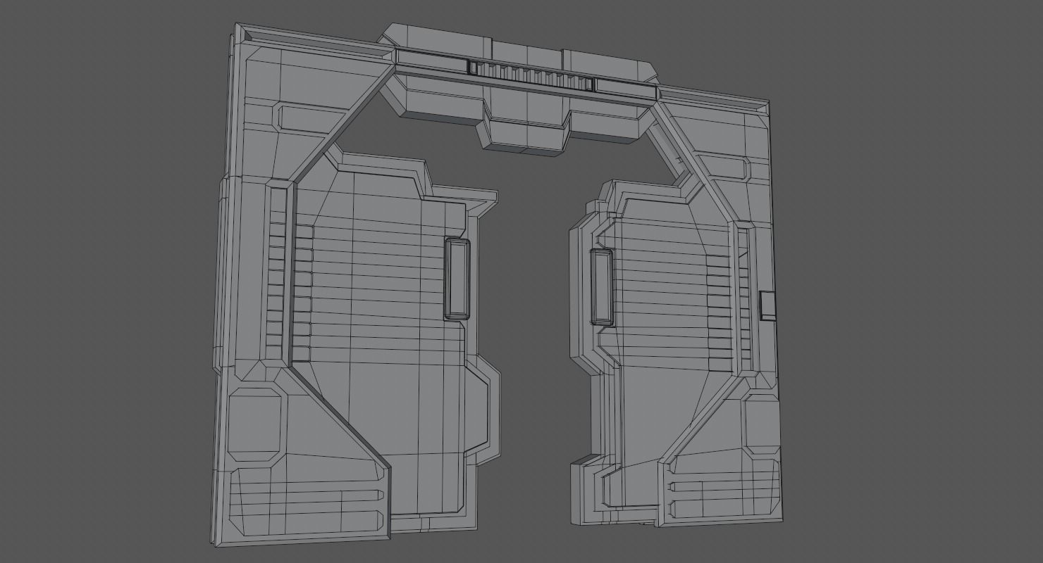Sci Fi Corridor 3D model_17
