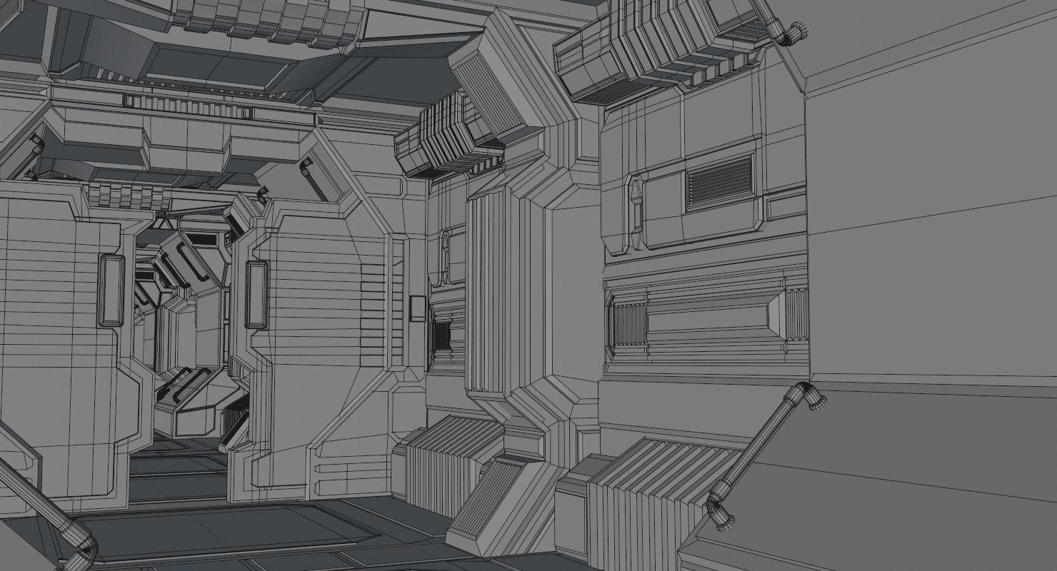 Sci Fi Corridor 3D model_20