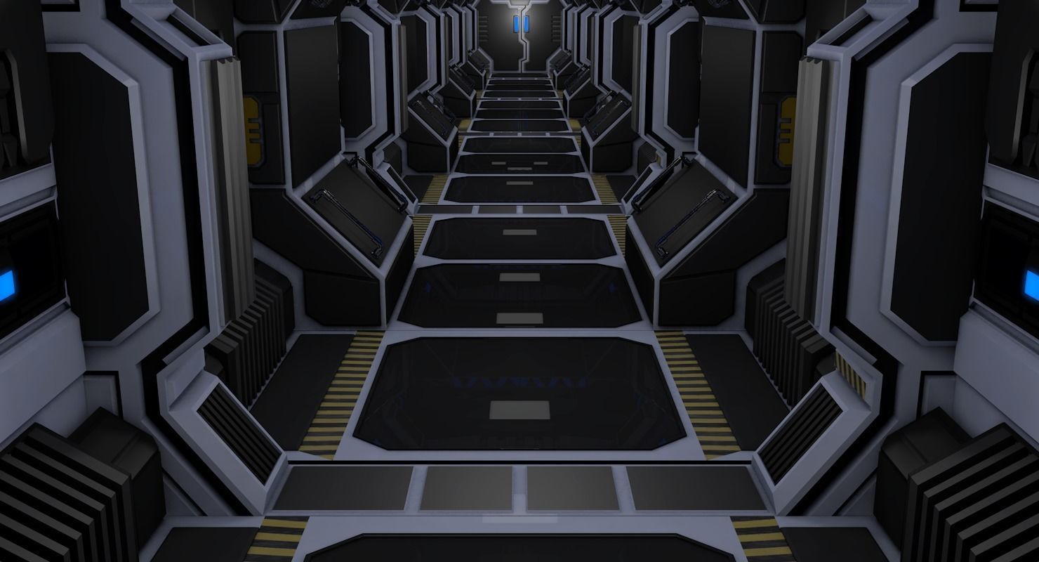 Sci Fi Corridor 3D model_8