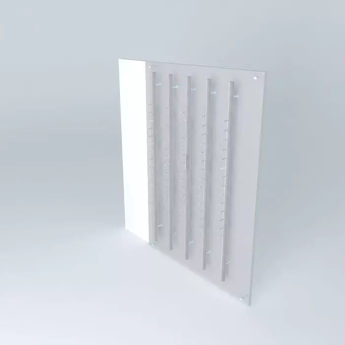 Exhibitors in acrylic parde Free 3D model_0